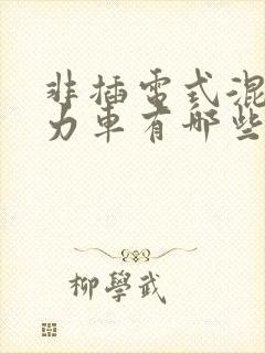 非插电式混合动力车有哪些