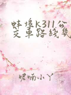 蚌埠k311公交车路线几点到几点