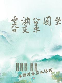 云湖公园坐几路公交车