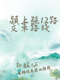 颍上县12路公交车路线 颍上县12路公交车路线
