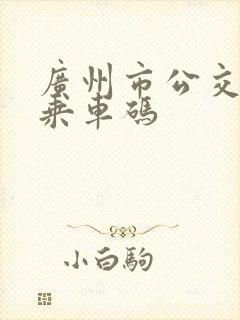 广州市公交地铁乘车码