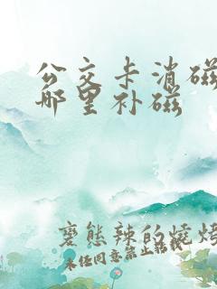 公交卡消磁了去哪里补磁