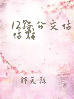12路公交站牌站点