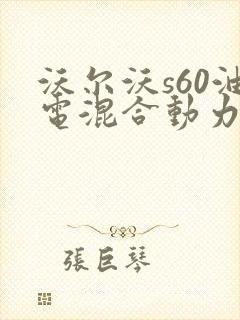 沃尔沃s60油电混合动力