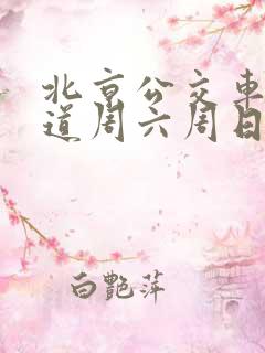 北京公交车专用道周六周日限行吗