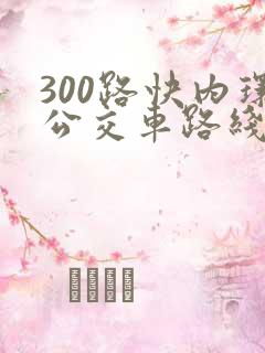 300路快内环公交车路线查询