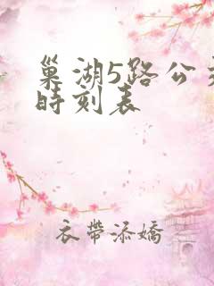 巢湖5路公交车时刻表