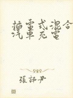 插电式混合动力汽车充电