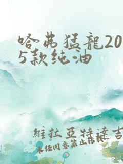 哈弗猛龙2025款纯油