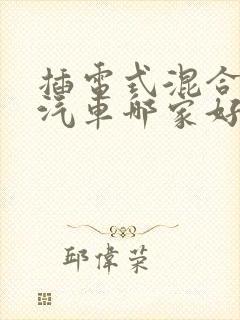 插电式混合动力汽车哪家好