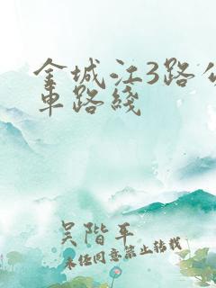 金城江3路公交车路线
