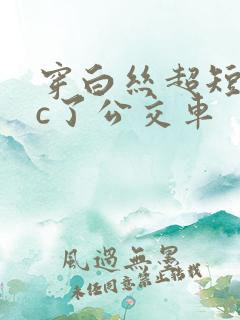 穿白丝超短裙被c了公交车
