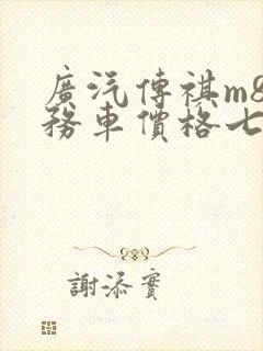 广汽传祺m8商务车价格七座车
