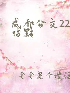 成都公交22路站点