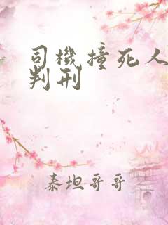 司机撞死人怎么判刑 司机撞死人怎么判刑