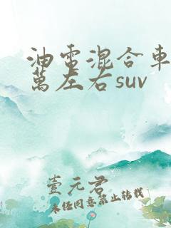 油电混合车10万左右suv 油电混合车10万左右suv