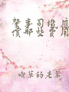 肇事司机应该赔偿哪些费用 肇事司机应该赔偿哪些费用