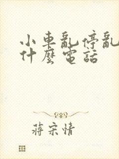 小车乱停乱放打什么电话