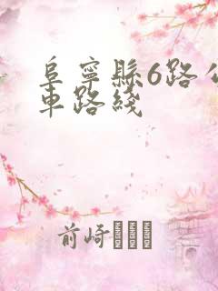 阜宁县6路公交车路线