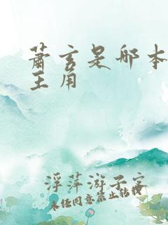 萧玄是哪本小说主角