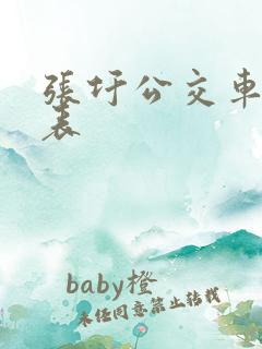张圩公交车时间表