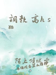 调教 高h sm