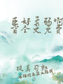臣好柔弱啊无弹窗全文免费阅读