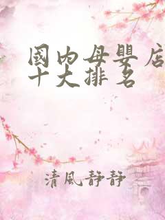 国内母婴店品牌十大排名