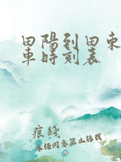 田阳到田东公交车时刻表 田阳到田东公交车时刻表