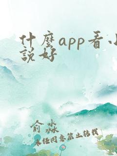 什么app看小说好