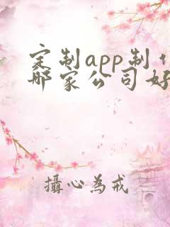 定制app制作哪家公司好