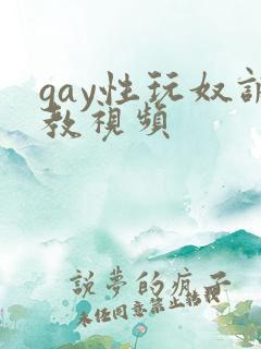gay性玩奴调教视频