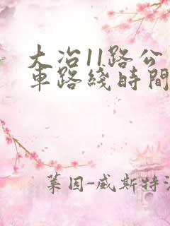 大冶11路公交车路线时间表