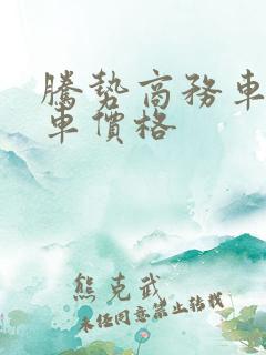 腾势商务车7座车价格