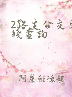 2路支公交车路线查询