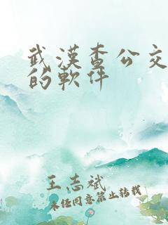 武汉查公交到站的软件