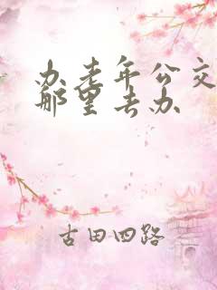 办老年公交卡到那里去办