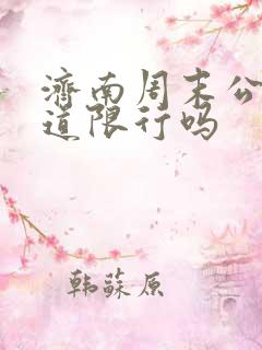 济南周末公交车道限行吗