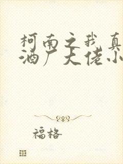 柯南之我真不是酒厂大佬小说 柯南之我真不是酒厂大佬小说