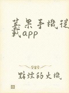 苹果手机从那下载app