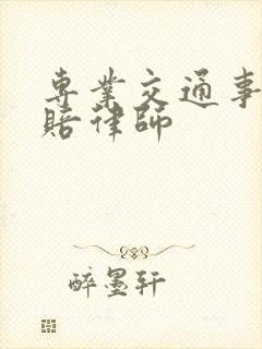 专业交通事故索赔律师