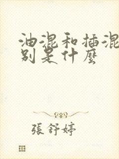 油混和插混的区别是什么 油混和插混的区别是什么