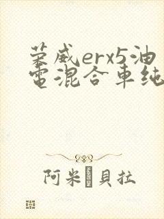 荣威erx5油电混合车纯电续航