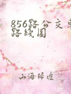856路公交车路线图