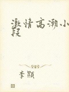 激情高潮小说片段