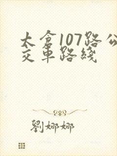 太仓107路公交车路线
