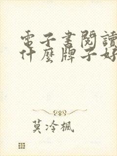 电子书阅读器买什么牌子好 电子书阅读器买什么牌子好