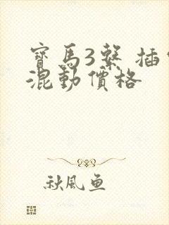 宝马3系 插电混动价格