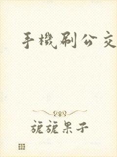 手机刷公交车卡