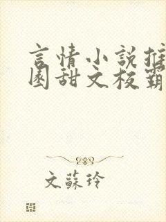言情小说推荐校园甜文校霸